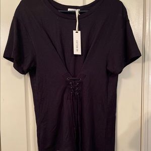 BRAND NEW Black Corset Shirt